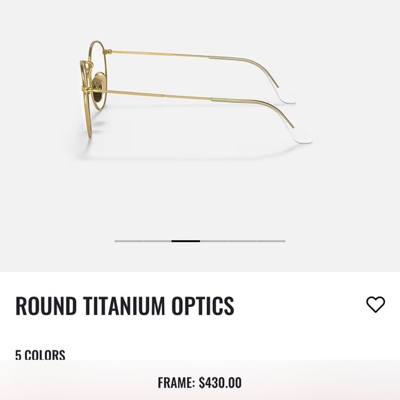 Ray-Ban Round Gold Titanium Glasses frames